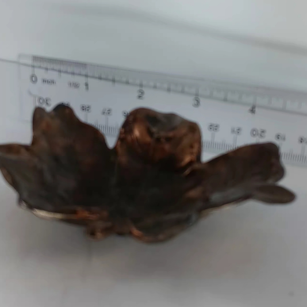 Metal Maple Leaf Trinket Dish - Picture 5 of 5